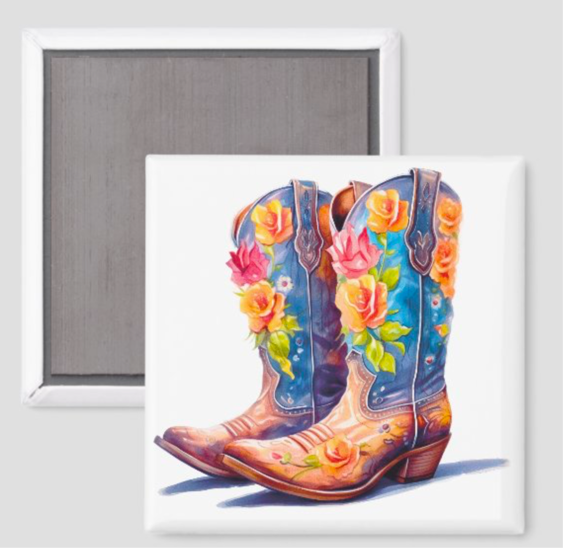 Cowboy Boots & Flowers
