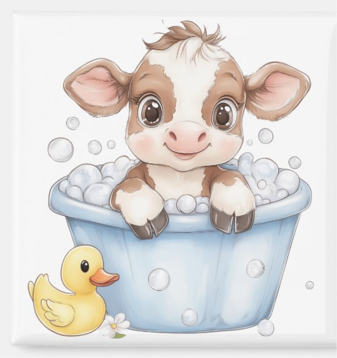 Nursery Cow in a Tub