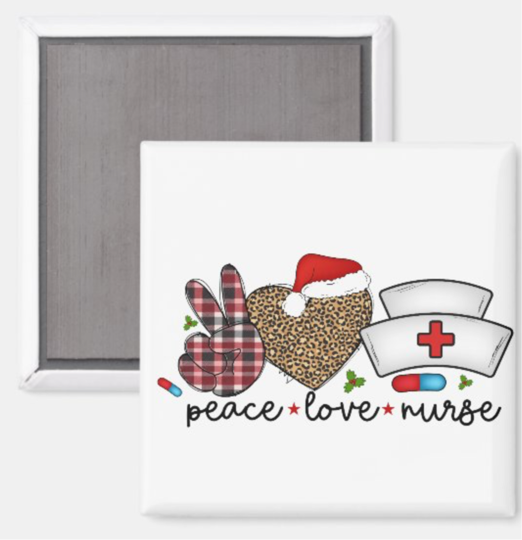 Peace Love Nurse Christmas