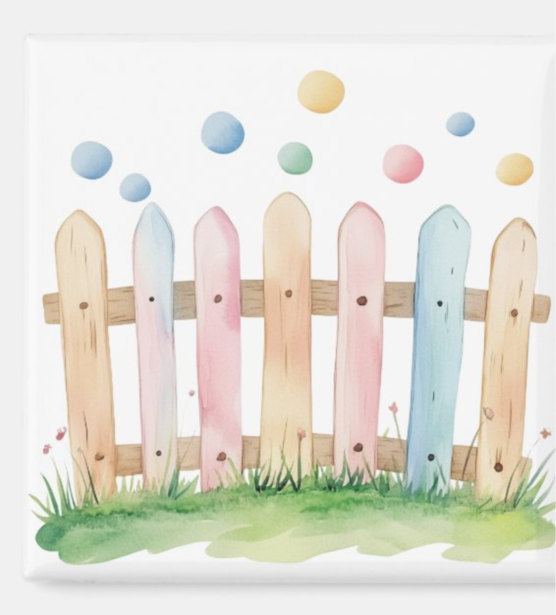 Rainbow Picked Fence