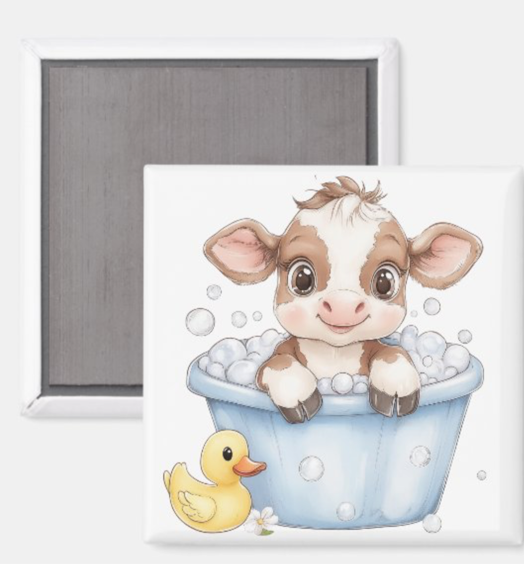 Nursery Cow in a Tub