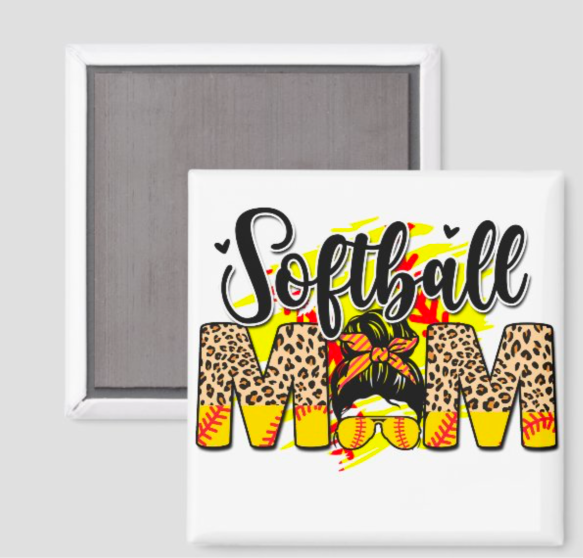 Softball Mom Animal Print