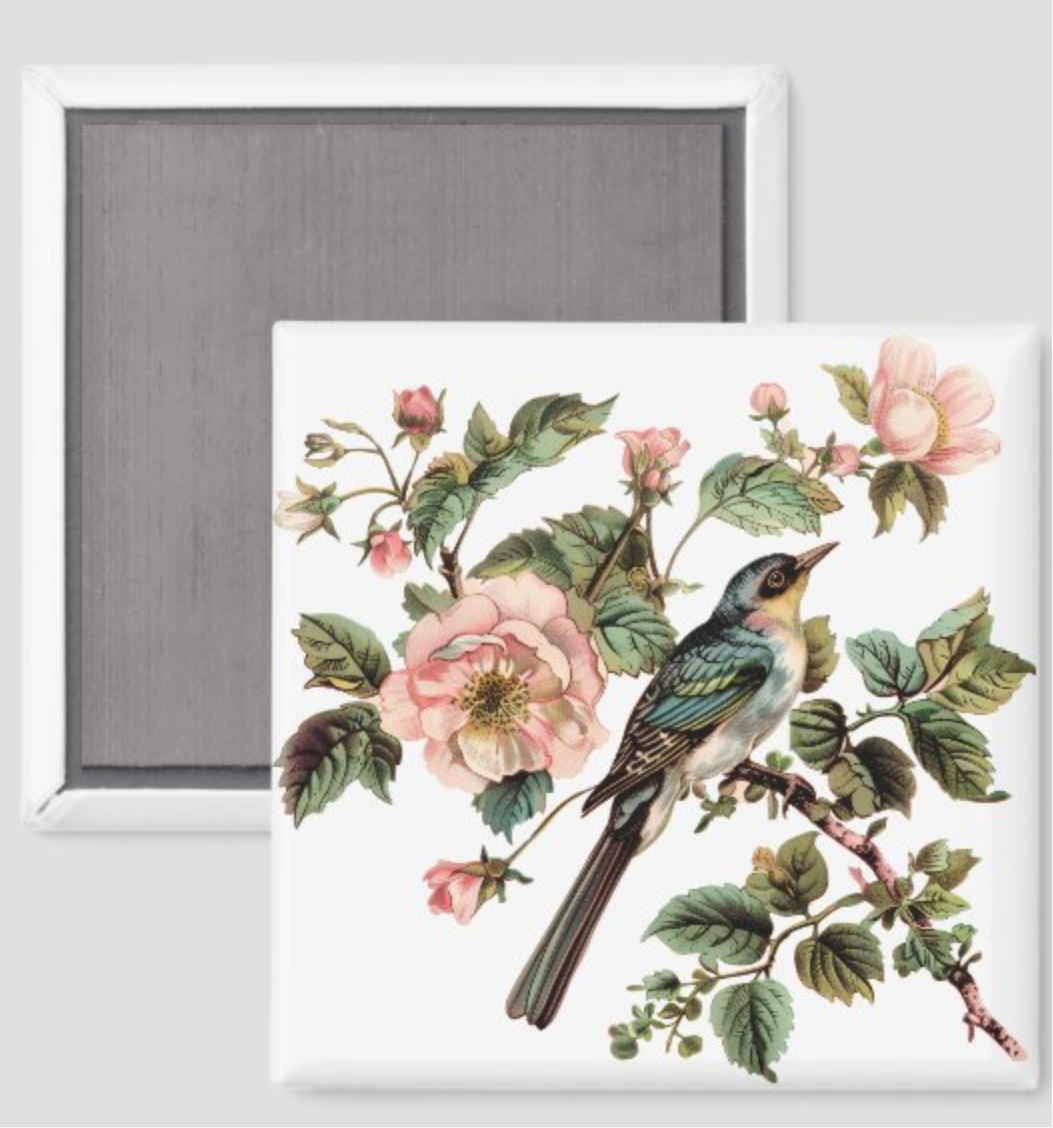 Sweet Birds & Flowers (Set of Three)
