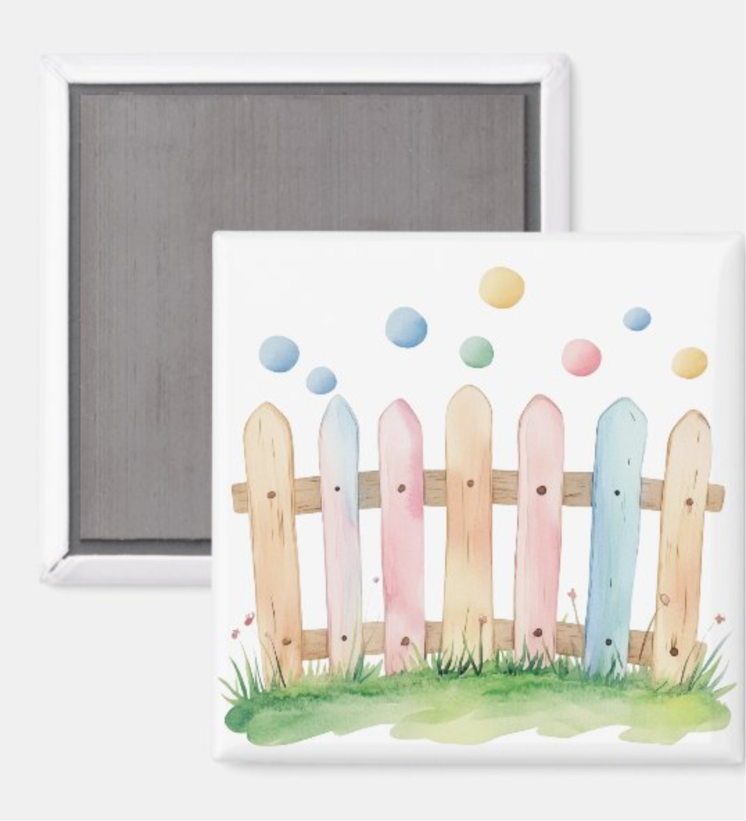 Rainbow Picked Fence