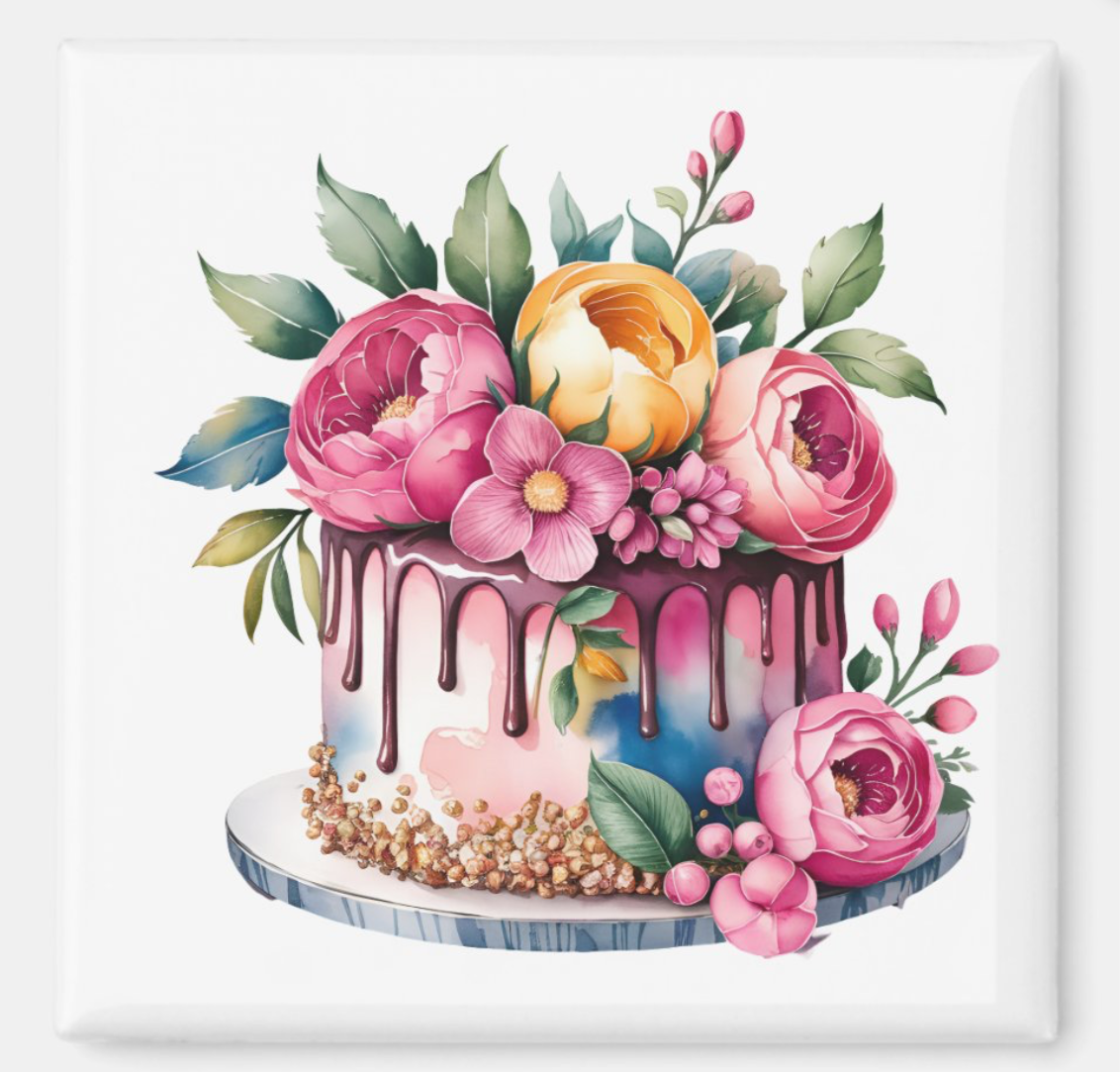 Dainty Flowers Cake