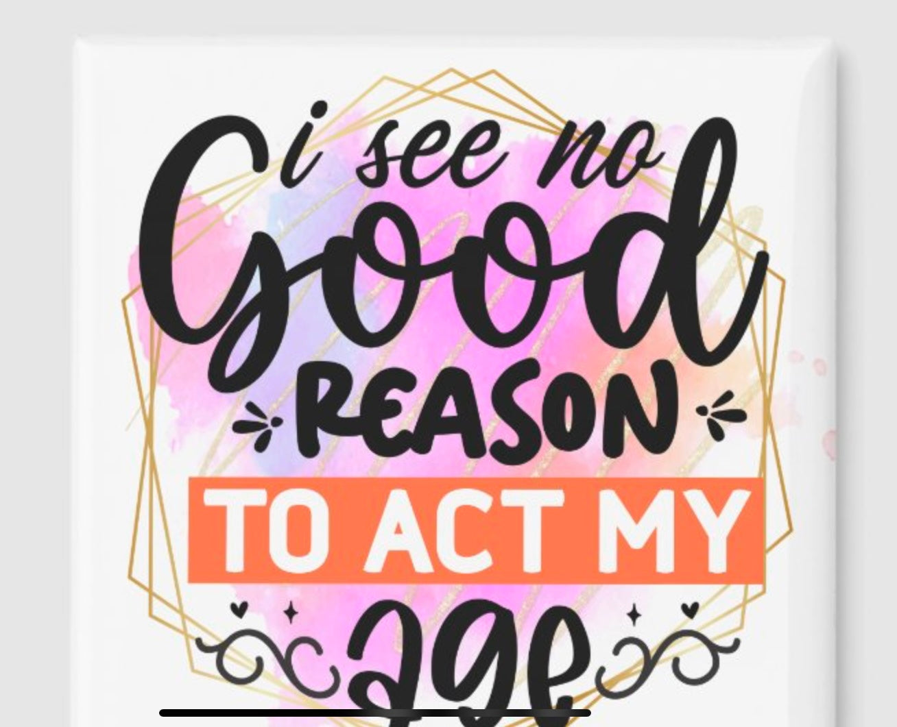 I See no Reason